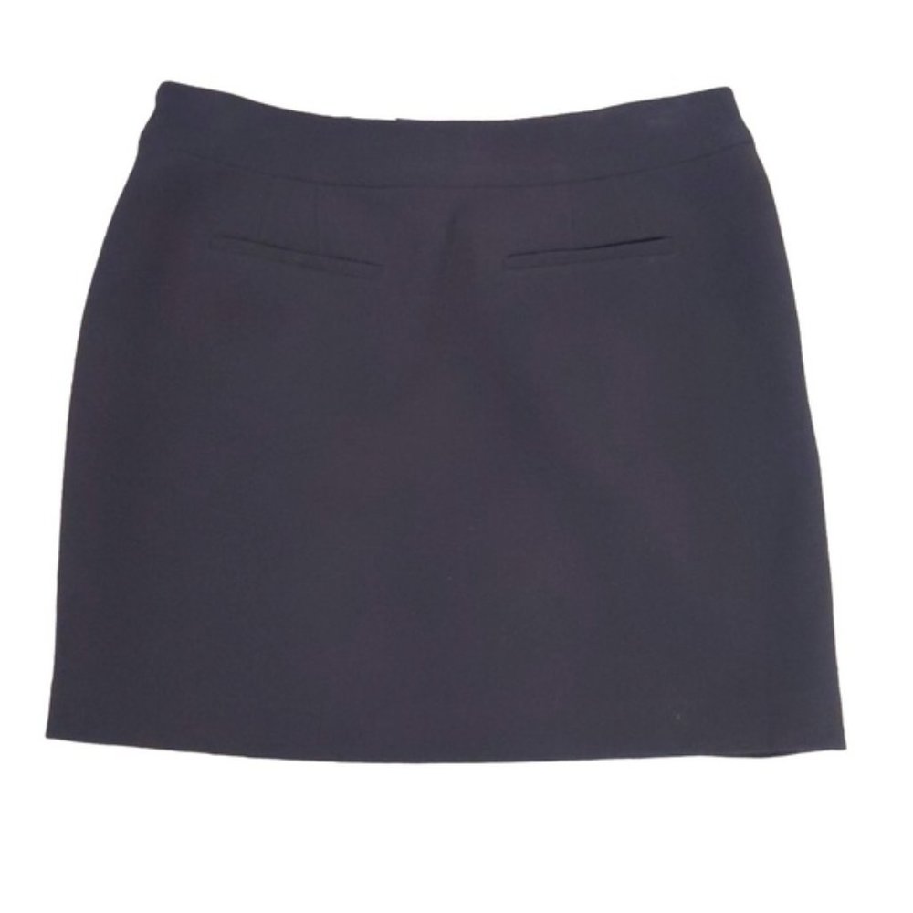 Michael Kors Black Mini Skirt with Front Zipper Detail - Picture 8 of 12